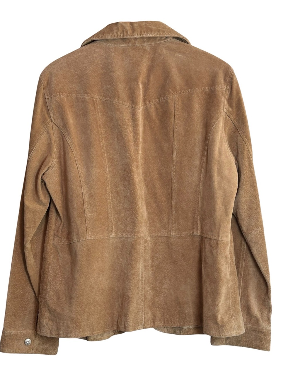 Cervelle Genuine Leather Suede Blazer Jacket Tan Western Embroidered Size Medium - Picture 3 of 9
